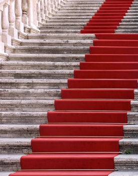 This photo of the "ultimate red carpet" taken in Rome, Italy was taken by photographer Luis Lopez from Zaragoza, Spain. 